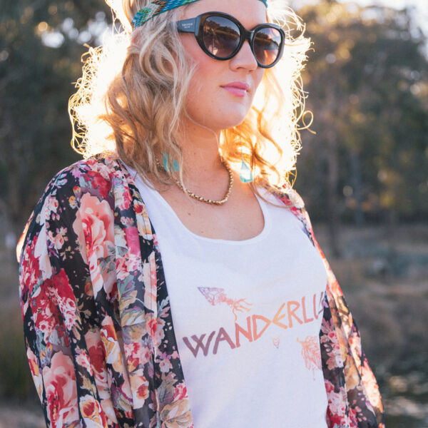 Wanderlust Traveller on Racerback Singlet Thumbnail
