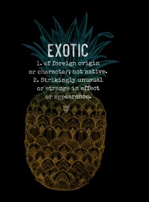 exotic pineapple finished distressed PNG 01